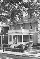 The Kennedy home in Brookline, Boston. 