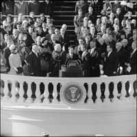 President Kennedy's inauguration on Jan. 20, 1961. 