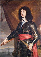 King Charles II (1630–1685). King from 1660 to 1685.