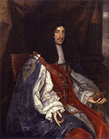 King Charles II (1630–1685). King from 1660 to 1685.