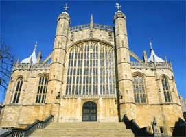 Burial place of King George at St. George's Chapel, Windsor Castle.