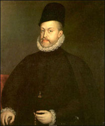 King Philip II (1527-1598).