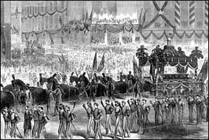 President Lincoln's funeral procession in New York City.