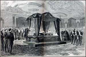 President Lincoln's body lying in state 