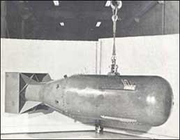 "Little Boy"— the first uranium bomb. 