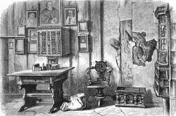 Luther's study at the Wartburg. 