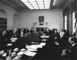 Harold Macmillan presiding 