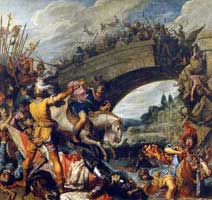 The Battle of Milvian Bridge. 