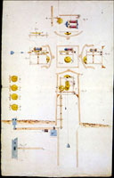 1838 railway telegraph drawing by Morse. 