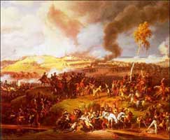 Battle of Borodino outside Moscow. 