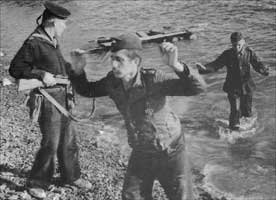 2 Nazis surrendering to Russian 