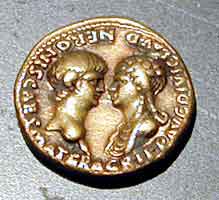 Nero-Agrippina coin. 