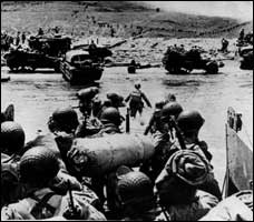 The Normandy landings on June 6, 1944. 