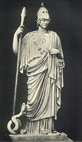 Pallas Athena was the daughter of Zeus. 