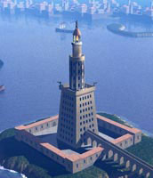 The Pharos Lighthouse was an