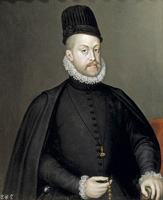 King Philip II (1527-1598).