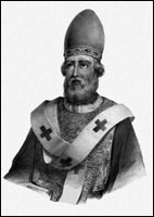 Pope Damascus (305-384). 
