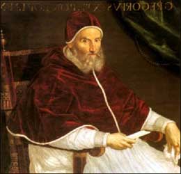 Pope Gregory XIII (1502-1585).
