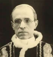 Pope Pius XII (1876 - 1958).