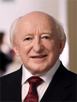 Irish President Higgins. 