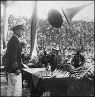 The Prince of Wales making a speech in San Diego, April 7, 1920. 