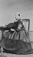 Queen Victoria in 1868, before her weight reduction program.