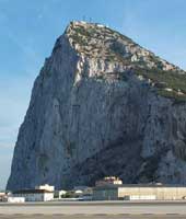 The Rock of Gibraltar. 