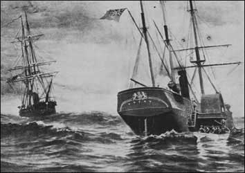 USS San Jacinto and the British mail ship Trent 