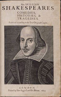 Cover of the First Folio. 