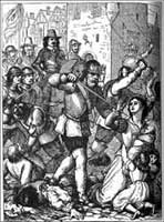 Sack of Drogheda by Cromwell.