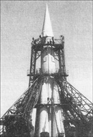 The SS-6 Sapwood, the first Russian intercontinental ballistic missile. 