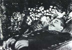 Stalin lying-in-state after his death. 