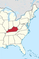 The state of Kentucky borders the Mississippi River. 
