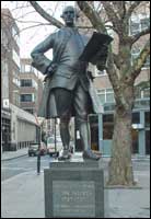 John Wilkes statue in London.