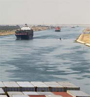 The Suez Canal today. 
