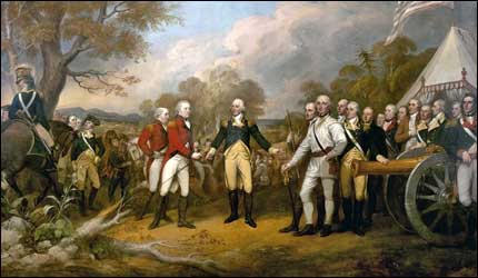 The surrender of general Burgoyne 