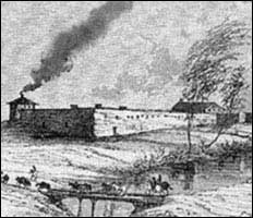 Sutter's Fort circa 1845.