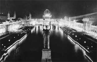 Westinghouse won the contract to light up the dark night at the Chicago World's Fair. 