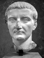 Bust of Tiberius Caesar. 