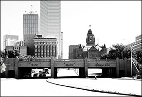 Triple underpass at Dealey Plaza. 