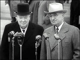 President Truman greeting Winston 
