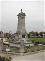 Tyndale Monument in Tyndale Park, Vilvoorde, Belgium.