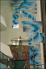 Foucault pendulum in UN lobby.