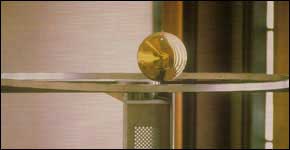 Foucault's pendulum hanging from the lobby of the UN building in Manhattan. This lying wonder is supposed to prove that the earth moves!!