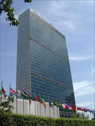 UN headquarters in New York.