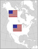 The flag of freedom would have flown from Alaska to Mexico. 