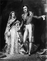 Victoria and Albert on their wedding day.