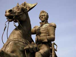Jackson statue in Washington City. 
