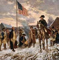George Washington at Valley Forge. 