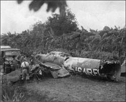 Wreckage of major Anderson's U-2 